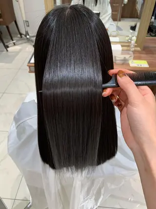 ロング 竹下 勝也のヘアスタイル