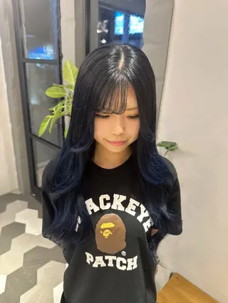 ロング カラー 透明感カラー/レイ ヤーカット/KaHoのヘアスタイル