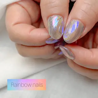 ネイル Rainbow nailsくろちゃんのネイルデザイン
