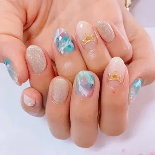 ネイル La neige* yuki 🥯🍑のネイルデザイン