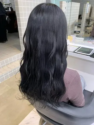 セミロング カラー パーマ ヘアアレンジ メンズ ネイル マツエク・マツパ neon hair所属・🩵 JURI🩵のヘアスタイル