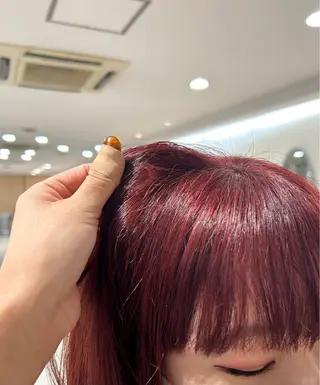 ロング 🍂透明感ベージュ カラー🍂森部杏菜のヘアスタイル