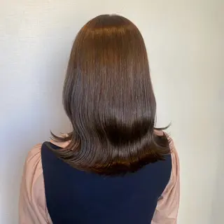 セミロング カラー MIKA💫 艶髪/透明感カラーのヘアスタイル