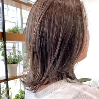 ミディアム カラー ヘアアレンジ 【ダメージレス施術】 【透明感】北村 拓也のヘアスタイル