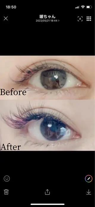 マツエク・マツパ さろんどふじた甲子園所属・江嵜 真由美　　　　甲子園のマツエク・マツパデザイン