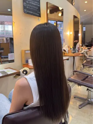 ロング hair&makeRIHGA所属・善方 心音のヘアスタイル