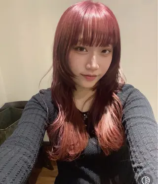 ロング ブリーチ/ウルフ ハッシュカット/石山のヘアスタイル