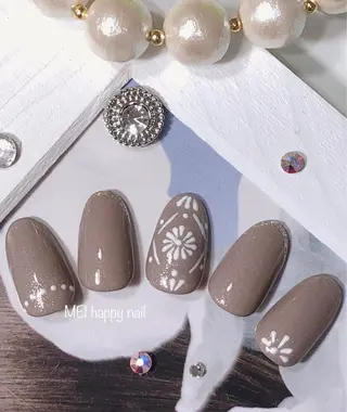 ネイル 北浦和 自爪育成ケアのネイルデザイン