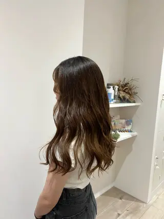ロング Rosierbleu 大工のヘアスタイル