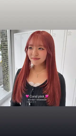 ロング カラー ヘアアレンジ 🩰‎暖色特化 / 𝐒𝐚𝐤𝐢🤎のヘアスタイル