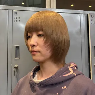 ミディアム ☘️かわいいハイトー ン☘️nonokaのヘアスタイル