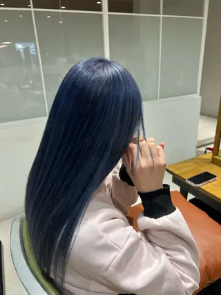 ロング カラー ワタナベ モカ🦢ダブルカラーのヘアスタイル