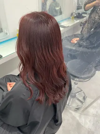 セミロング カラー 乾かすだけで美髪✨ 髪質改善専門/鈴木遼のヘアスタイル