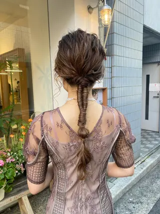 ヘアアレンジ 安永 涼のヘアスタイル