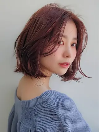 カラー ブリーチなし/髪質 改善/エクステ✨天夕のヘアスタイル