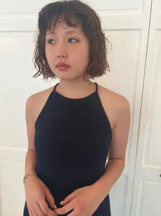 パーマ ブリーチカラー🎀 韓国風/寺門美優のヘアスタイル