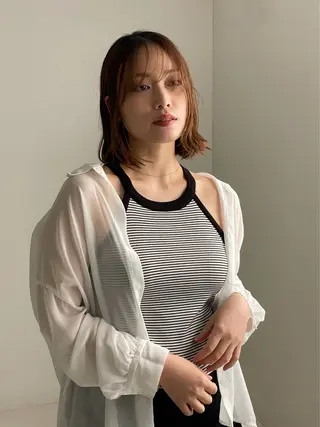 ミディアム カラー 髪質改善/イルミナ/ 城崎のヘアスタイル