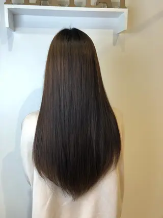 ロング 青野 文香のヘアスタイル