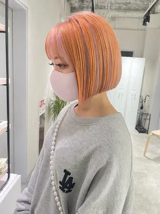 ショート 裕千/くびれヘア/ 韓国風ヘア/顔まわりのヘアスタイル