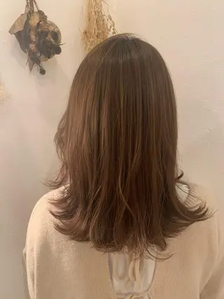 セミロング レイヤーカット/髪質 改善✨/藤田侑花のヘアスタイル
