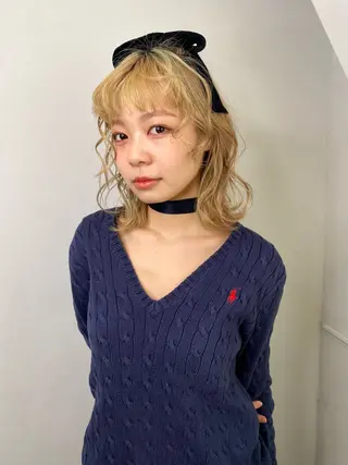 セミロング カラー land所属・透明感カラー/レイヤ ー🌙Honokaのヘアスタイル