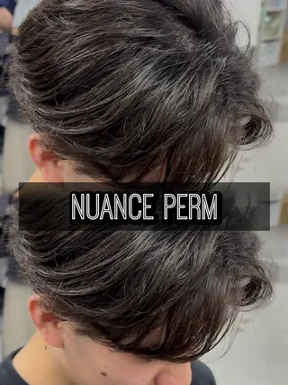 パーマ メンズ センターパート/フェ ザー🔥SHUYAのヘアスタイル