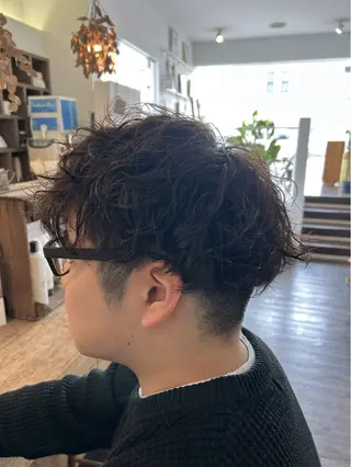 ショート パーマ メンズ alex republic所属・尾形 真里のヘアスタイル