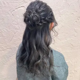 セミロング ヘアアレンジ 野町好花 レイヤー/髪質改善のヘアスタイル