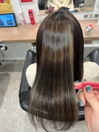 ロング カラー 🍓艶髪/艶カラー ハイトーン/しんたにのヘアスタイル