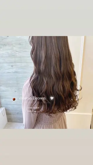 ロング カラー ParveMix￤ 出石 菜々🥂のヘアスタイル