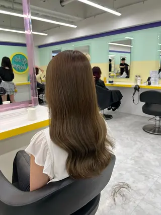 セミロング カラー レイヤー/韓国❣️ 髪質改善/亘紘輝のヘアスタイル