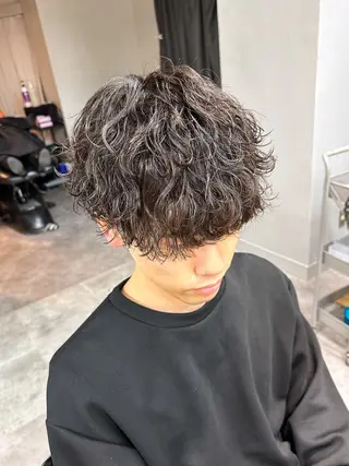 ショート パーマ メンズ メンズパーマ メンズ特化ryoのヘアスタイル