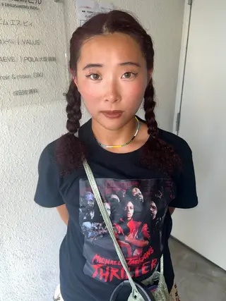 セミロング カラー siki hinaのヘアスタイル