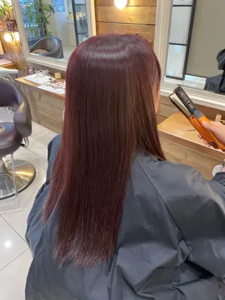 ロング 韓国カラー／エクステ 松戸梨杏のヘアスタイル