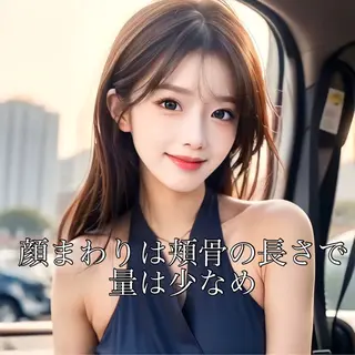 セミロング 映える顔まわり/前髪 特化 💗 ユキマのヘアスタイル