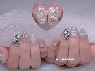 ネイル MxS Nail 【長さだし/フィルイン/マグネット/ワンホンネイル/韓国ネイル/パラジェル】所属・M×S Nail みなのネイルデザイン