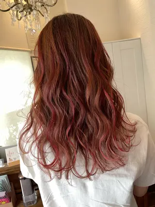 ロング カラー 皆巳 達郎のヘアスタイル