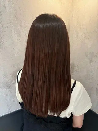 ロング 横浜/髪質改善/ 艶髪カラー/アレンジのヘアスタイル