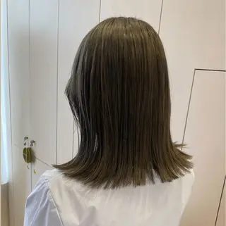 ミディアム カラー 暖色/オリーブカラー /中村未来🍒🫒のヘアスタイル