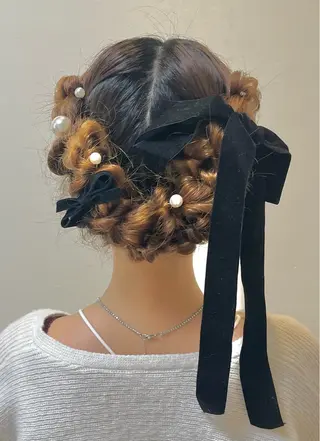 ロング hair gene所属・君山 希美のヘアスタイル