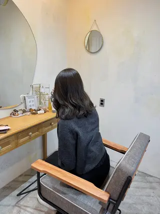 ミディアム カラー R-5 shonandai所属・🍋透け感カラー🍃 オリーブ🍐Kahoのヘアスタイル