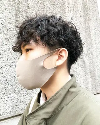 パーマ ヘアアレンジ メンズ ainico+所属・メンズ特化✂️栗原 侑也のヘアスタイル
