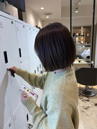ミディアム あいり 福岡美容師のヘアスタイル