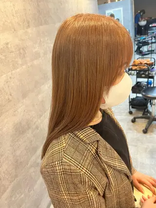 ミディアム カラー ヘアアレンジ ネイル マツエク・マツパ ダブルカラー 新宿のヘアスタイル