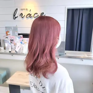 ミディアム three若林 那津のヘアスタイル