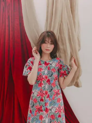 ミディアム カラー パーマ amie所沢駅 プロペ通り店【アミ】のヘアスタイル