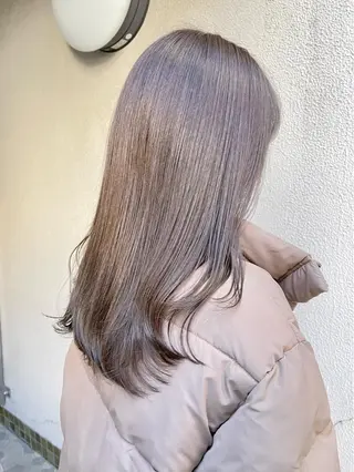セミロング カラー 🇺🇸✂️🍟 こんあゆみのヘアスタイル