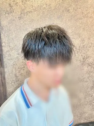 ショート メンズ メンズパーマ特化 カバヤマ　リョウのヘアスタイル