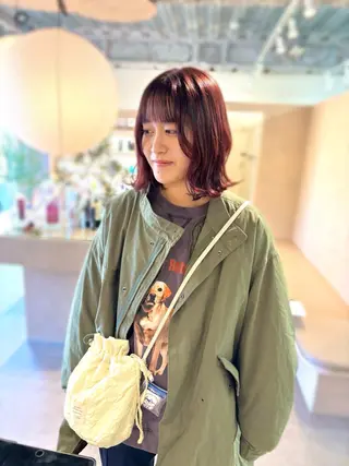 ミディアム Haruka✄﻿ 透明感カラー🫧🌙のヘアスタイル