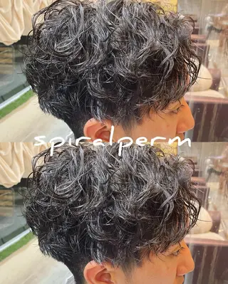 メンズ 仙台/メンズ/ フェザー/リョウのヘアスタイル